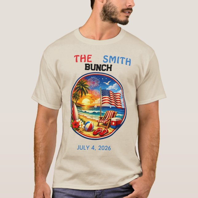 camisetas combinando com o estilo americano para f (Frente)