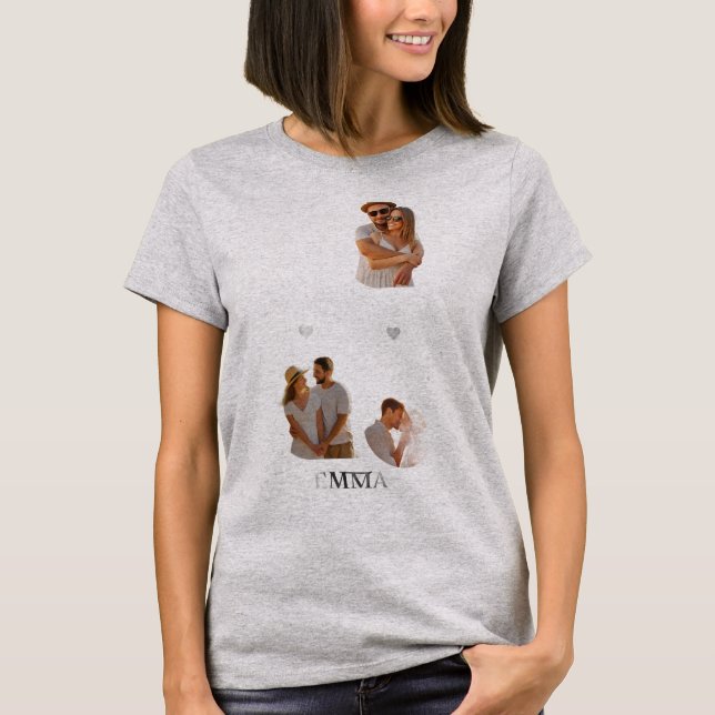 Camisetas Combinantes para Casais – Design Fofo e  (Frente)