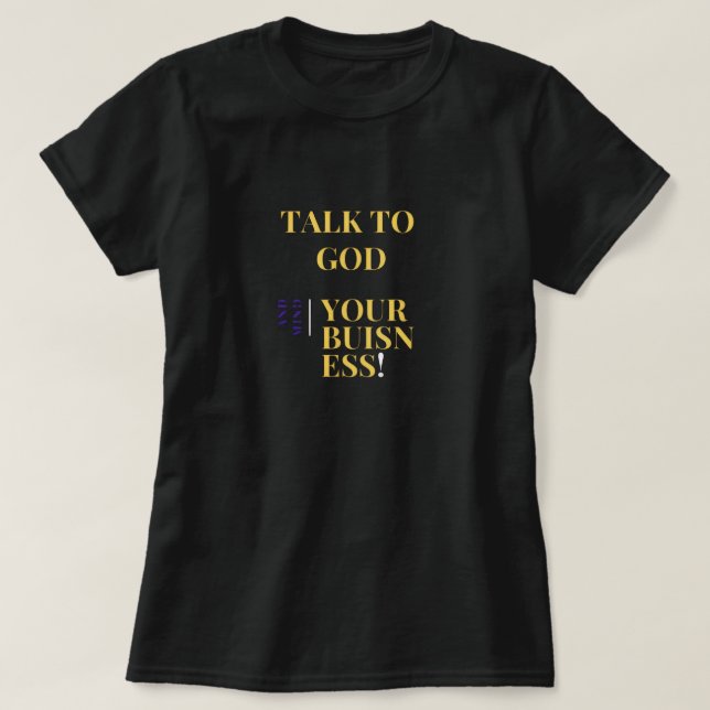 camisetas conversando com Deus (Frente do Design)