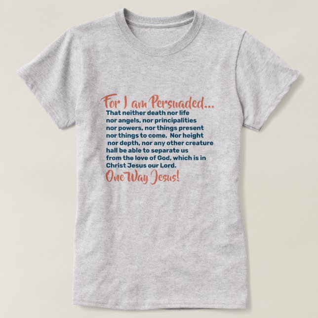 Camisetas Cristãos Nada Pode Nos Manter Para Os De (Frente do Design)