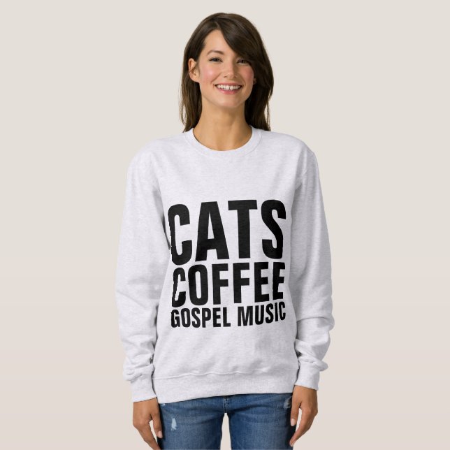 Camisetas cristãs de CAFÉ GOSPEL, CAFÉ, CAFÉ (Frente Completa)