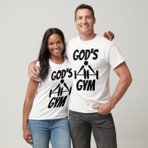 Camisetas Cristãs GYM DE DEUS E camisas de suor