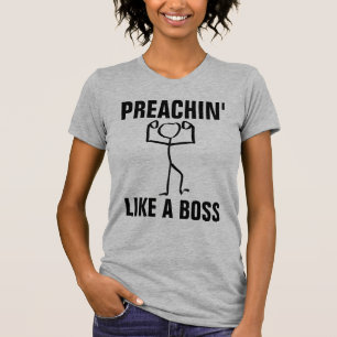 Camisetas cristãs, pregando como um chefe
