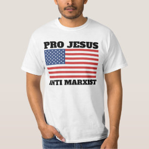 CAMISETAS CRISTÃS PRO JESUS ANTI MARXISTAS