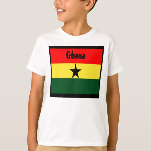 Camisetas da bandeira do Gana