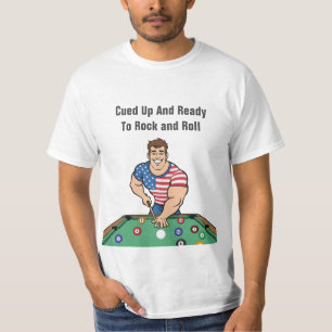 Camisetas da Liga da Equipe do Tema de Bilhar