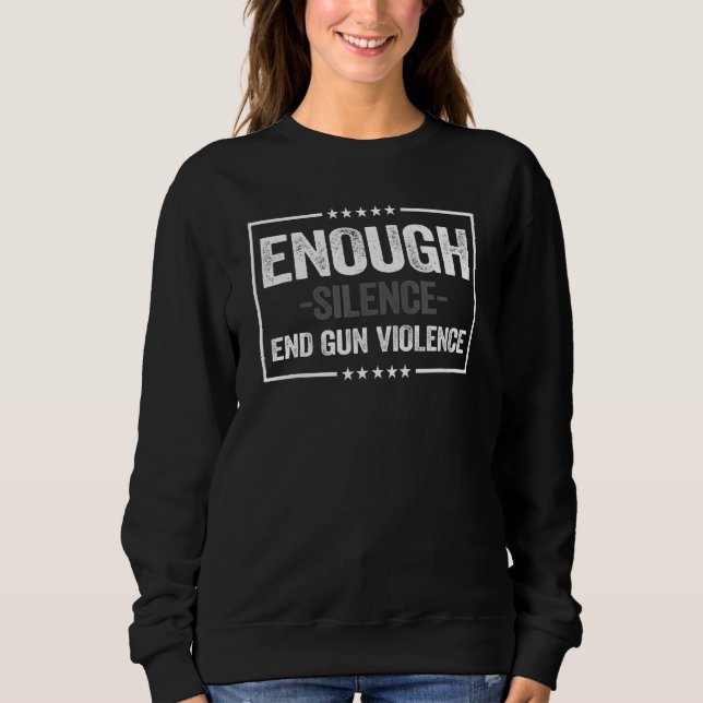 Camisetas Da Paz Silêncio Suficiente Acabe Com A V (Frente)