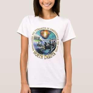 Camisetas da Rebelião de Dakota do Norte