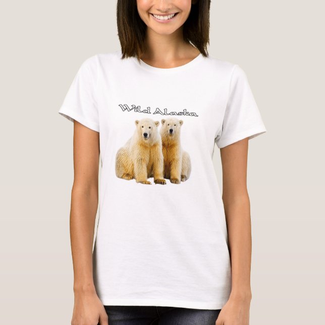 Camisetas da Vida Selvagem do Alasca (Frente)