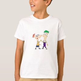Camisetas das crianças da Phineas e Ferb Cartoon
