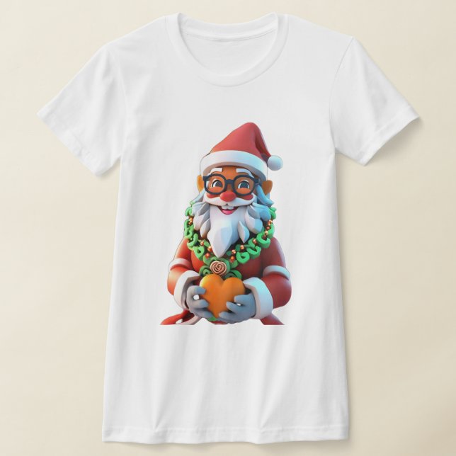 Camisetas das mulheres do Papai Noel (Postura )