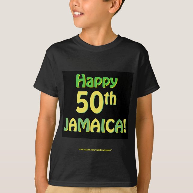Camisetas de 50 anos da Jamaica (Frente)