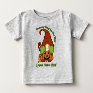 Camisetas de Abóbora Bruxa com Piadas de Gnome-O-W