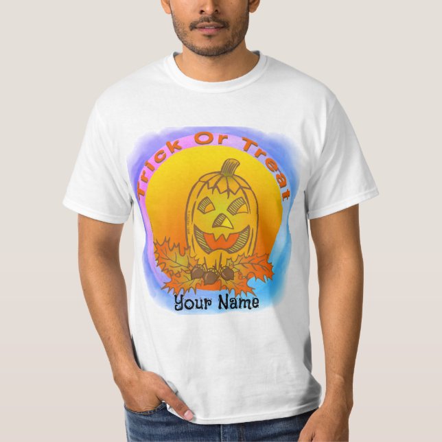 Camisetas de abóbora complicadas (Frente)