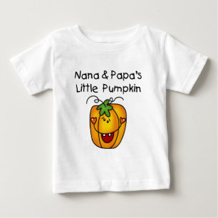 Camisetas de abóbora da Nana e do Papa