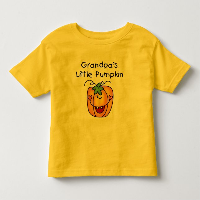 Camisetas de abóbora e presentes do vovô (Frente)