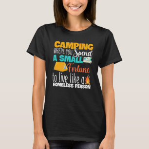 Camisetas de Acampamento Onde Você Gasta Uma Peque