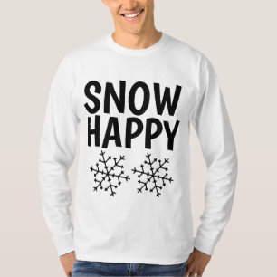 Camisetas de AMANTE DA NEVE, FELIZ COM A NEVE