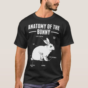 Camisetas de Amante de Coelho Anatomia Divertida d