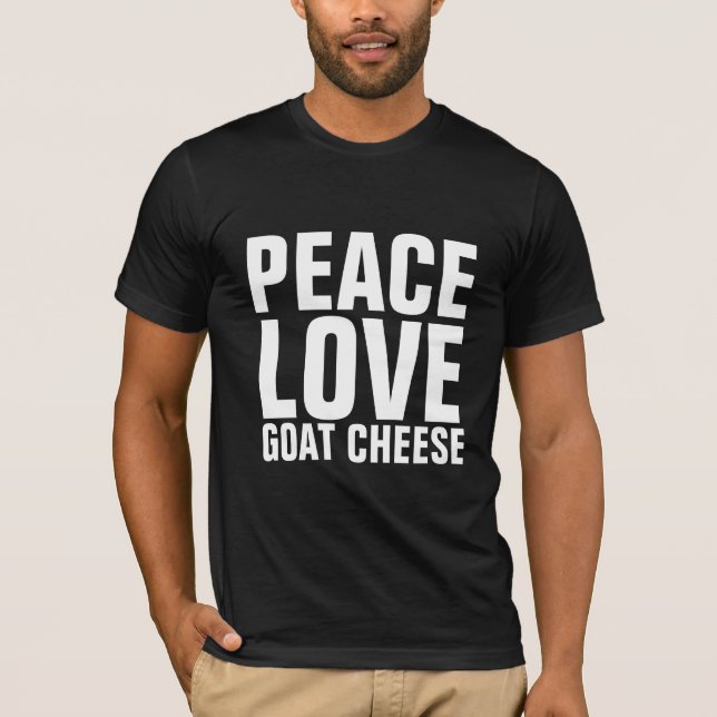 Camisetas de amor por queijo de cabra (Frente)