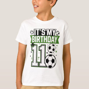 Camisetas de Aniversário 11 Futebol É Meu 11º Aniv