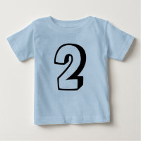 Camisetas de aniversário de dois (2) anos para beb