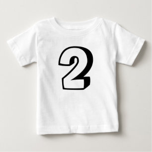 Camisetas de aniversário de dois (2) anos para beb