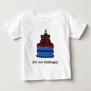 Camisetas de aniversário de gêmeos