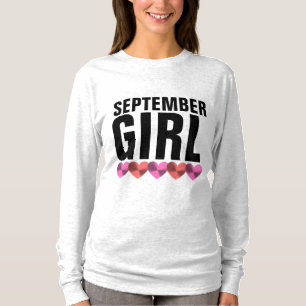 Camisetas de aniversário de setembro