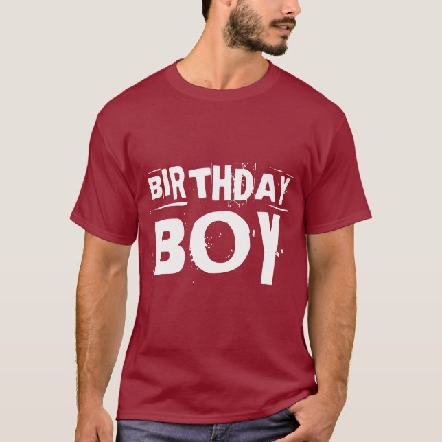 CAMISETAS DE ANIVERSÁRIO PARA MENINO (Frente)