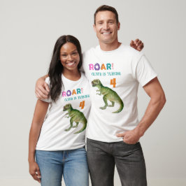 Camisetas de Aniversário para Pais de Dinossauro T