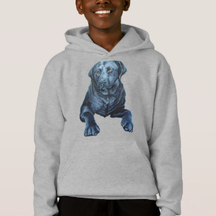 Camisetas de Arte Azul Labrador Hoodie