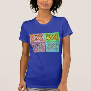 Camisetas de Arte de Palavras Inspiradoras de Asas