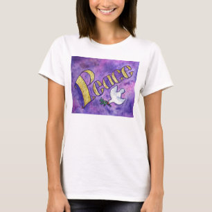 Camisetas de Arte Inspiracionais da Porta da Paz