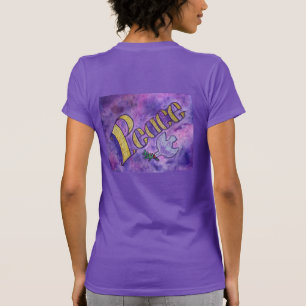 Camisetas de Arte Inspiracionais da Porta da Paz