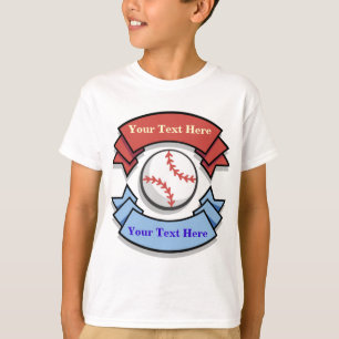 Camisetas de basebol personalizáveis