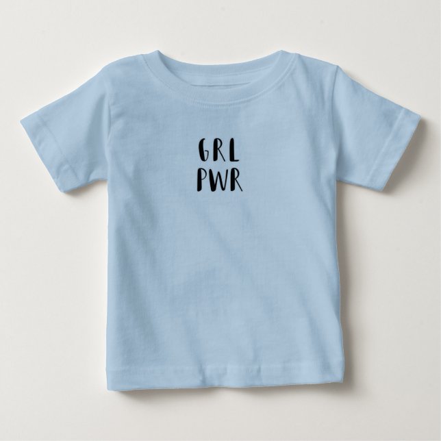 CAMISETAS De Bebê GRL PWR - Pequenas Mas Poderosas (Frente)