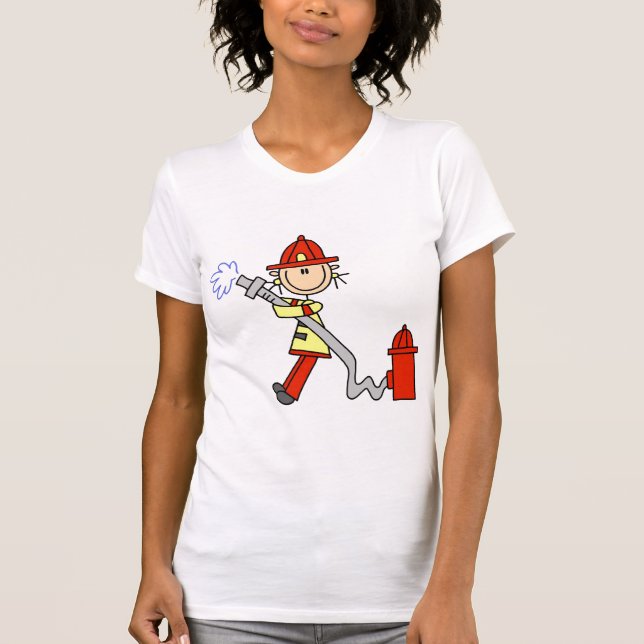 Camisetas de Bombeiro com Mangueira e Presentes (Frente)