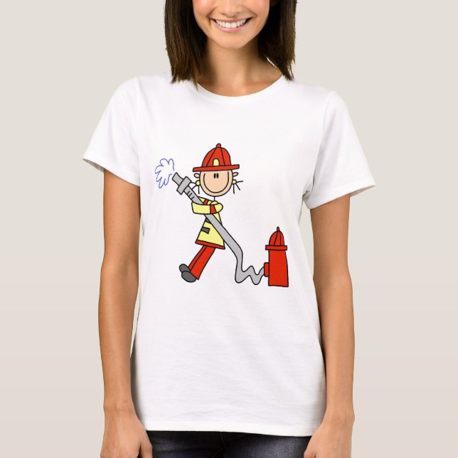 Camisetas de Bombeiro com Mangueira e Presentes (Frente)