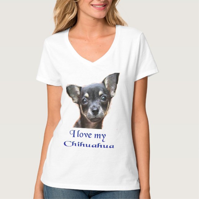 Camisetas de cachorro Chihuahua (Frente)
