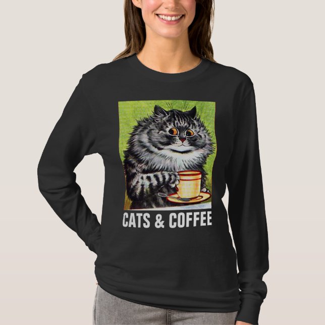 CAMISETAS DE CAFÉ LOUIS WAIN ART SHIRTS (Frente)