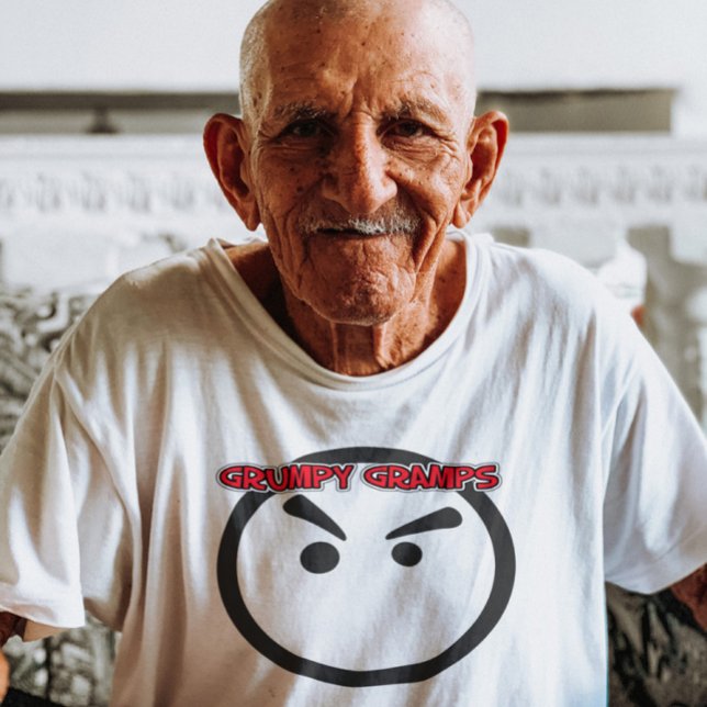 CAMISETAS DE CAMADAS-T DE GRAMPY GRUMPY GRAMPS (Criador carregado)