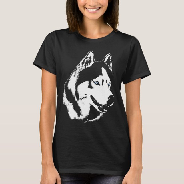 Camisetas de cão de Rouco de camisa Malamute para  (Frente)