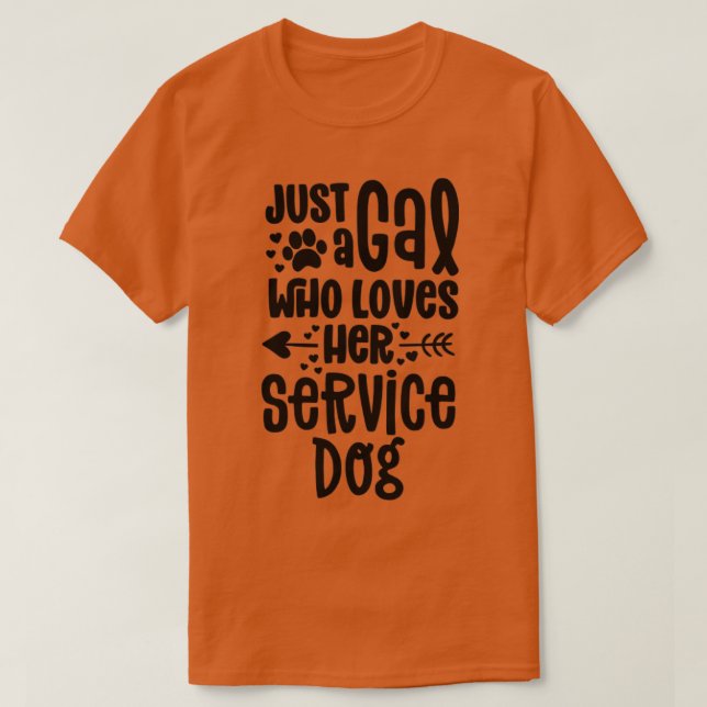 Camisetas de cão De Serviço As Mulheres Cegam O Du (Frente do Design)
