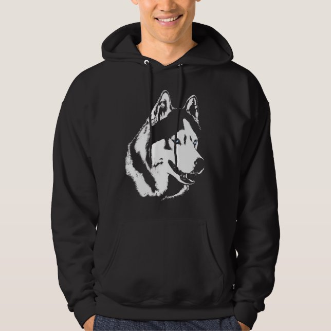 Camisetas de cão encapuçados da camisola da arte (Frente)