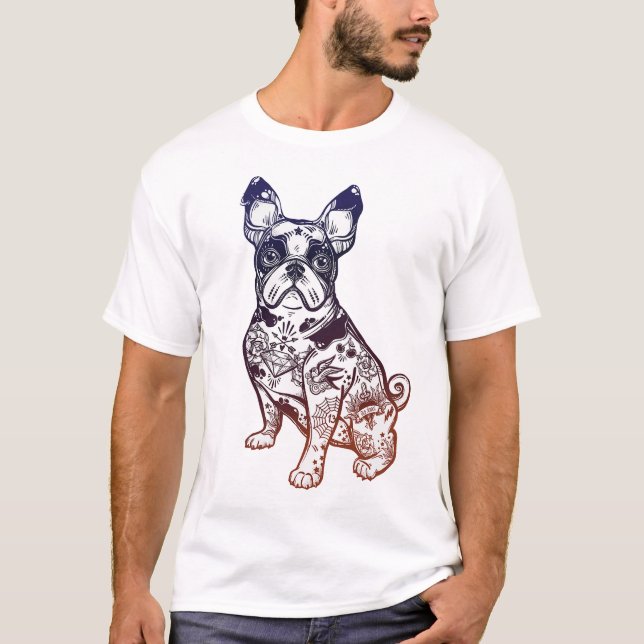 Camisetas de cão para t-shirt dos seres humanos |, (Frente)