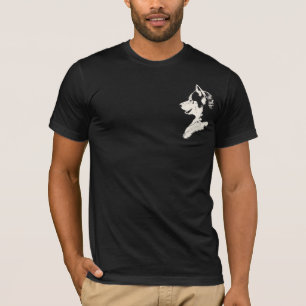 Camisetas de cão roncas do T da arte do rouco/lob