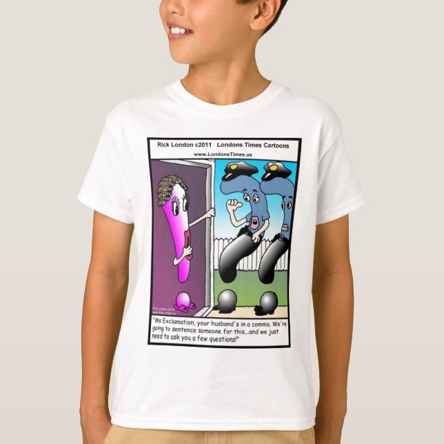 Camisetas de Cartoon do Times de Londres (Frente)