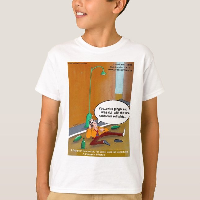 Camisetas de Cartoon do Times de Londres (Frente)