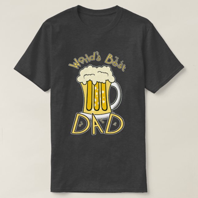 Camisetas de cerveja de pai (Frente do Design)